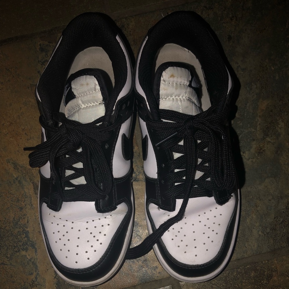 Nike white black panda dunks